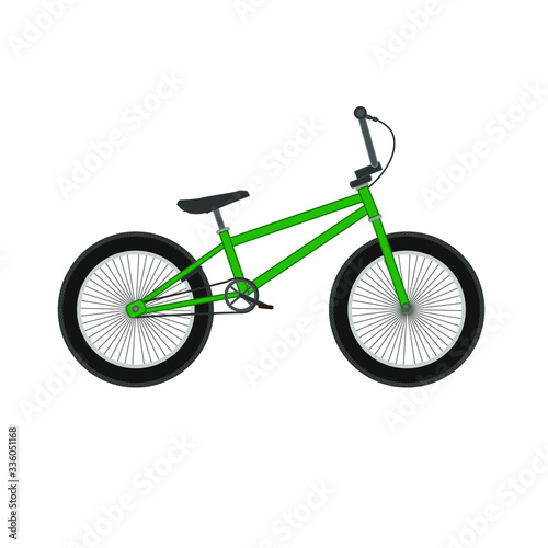 bmx bike on white background