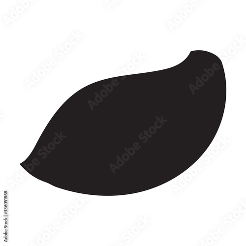 Clove of garlic vector icon.black vector icon isolated on white background clove of garlic .