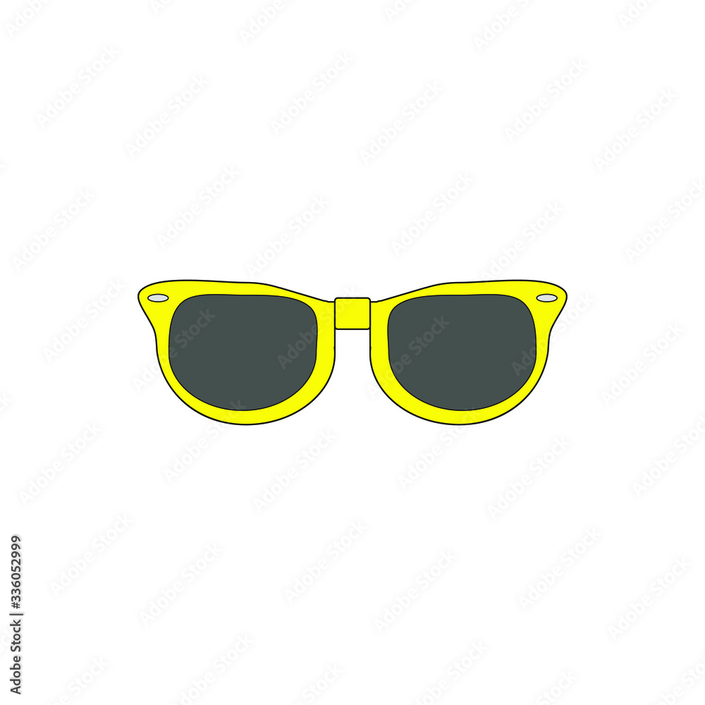 80s sunglasses on white background vector 80s sunglasses on white background vector