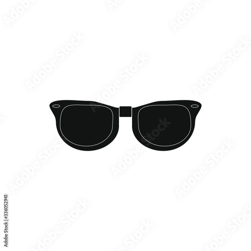 80s sunglasses on white background vector