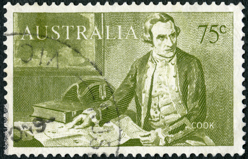 AUSTRALIA - 1965: shows Captain James Cook (1728-1779),  Fellowship of the Royal Society, 1965