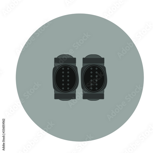 knee pads for riding a bmx bike on white background