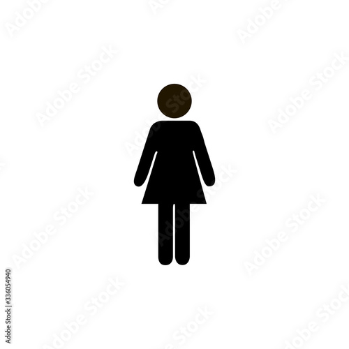 girl icon vector