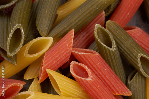 penne texture multicolored photo