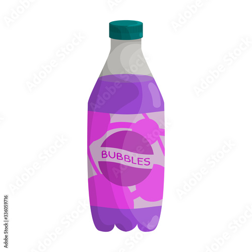 Bottle of soda vector icon.Cartoon vector icon isolated on white background bottle of soda.