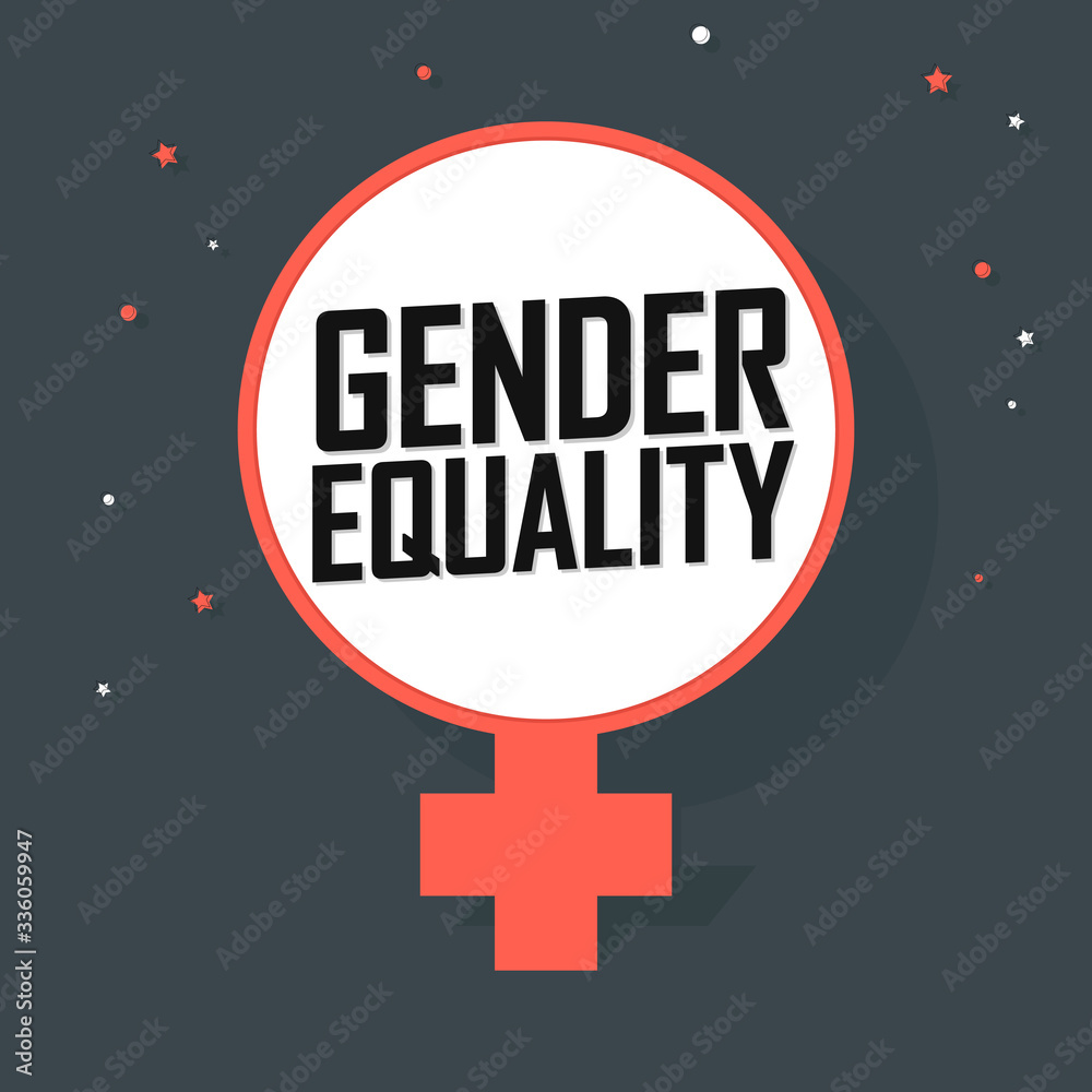 Gender Equality, banner design template, vector illustration Gender Equality, banner design template, vector illustration