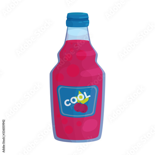 Bottle of soda vector icon.Cartoon vector icon isolated on white background bottle of soda.