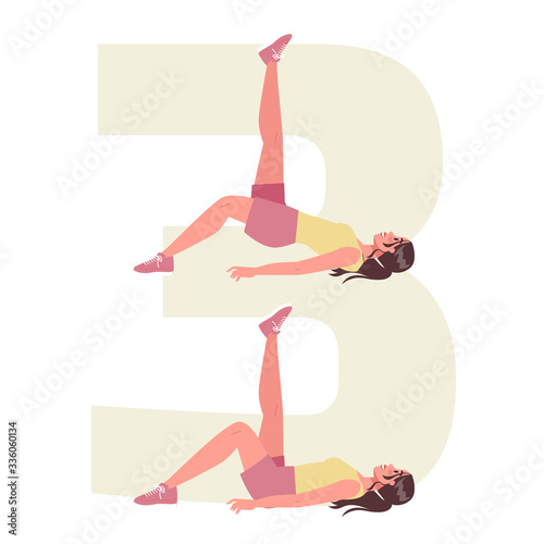 Anti cellulite exercises for losing weight. Become slim doing sport