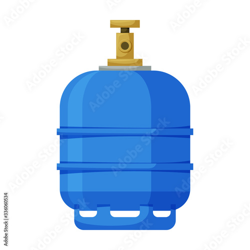 Gas bottle vector icon.Cartoon vector icon isolated on white background gas bottle.