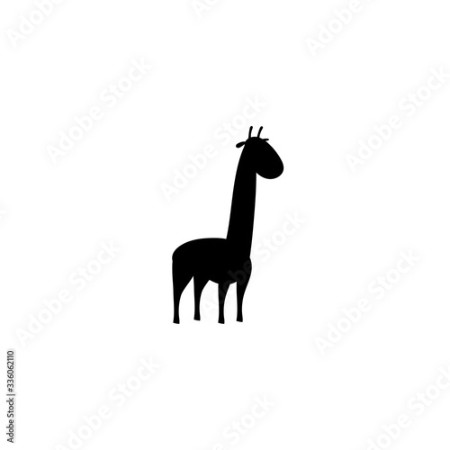 giraffe icon vector