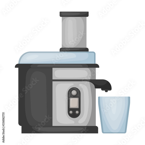 Juicer blender vector icon.Cartoon vector icon isolated on white background juicer blender.