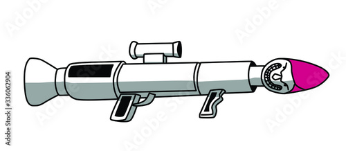 Joker bazooka shooting a laughing shell beware evil does not sleep