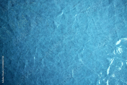 Abstract background wet paper blue water wet paper