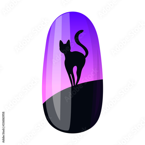 Nail of manicure vector icon.Cartoon vector icon isolated on white background nail of manicure.