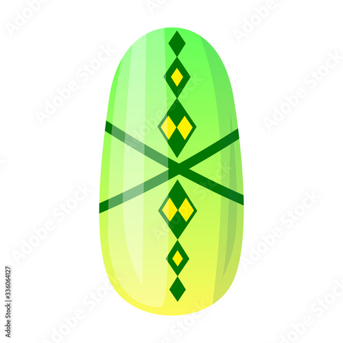 Nail of manicure vector icon.Cartoon vector icon isolated on white background nail of manicure.