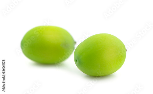 Lotus seed an Isolated on the white background photo