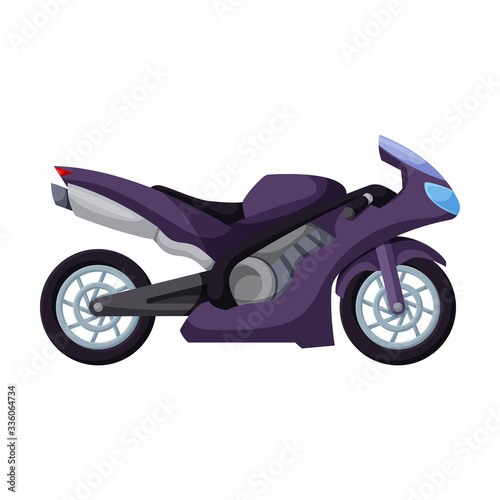 Motorcycle vector icon.Cartoon vector icon isolated on white background motorcycle.