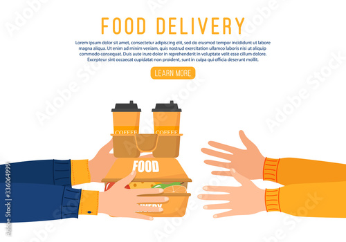Online food delivery. 