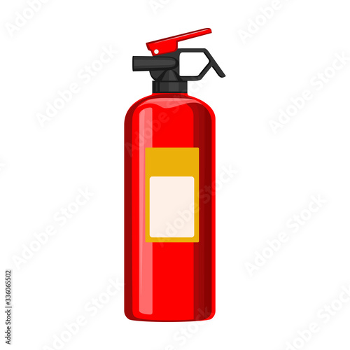 Fire extinguisher vector icon.Cartoon vector icon isolated on white background fire extinguishe.