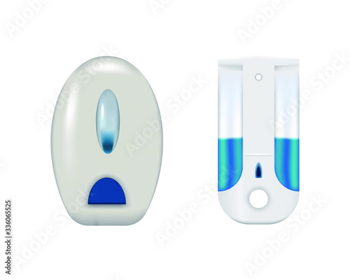 Wall  automatic sanitizer dispenser.Rubbing Alcohol based hand. Wall mounted soap dispenser. Antiseptic hand gel  product.Covid-19 spread prevention.