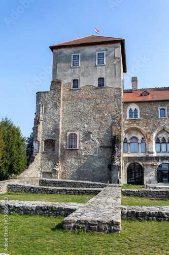 The castle of Tata on a sunny spring day