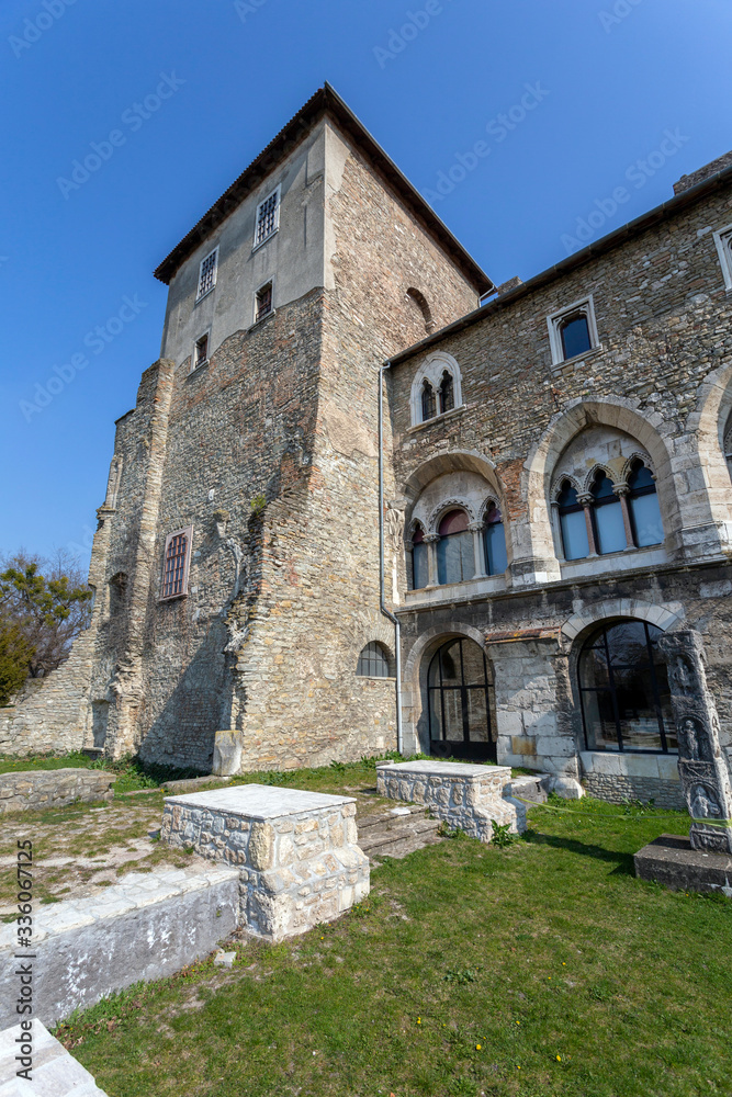 The castle of Tata on a sunny spring day The castle of Tata on a sunny spring day