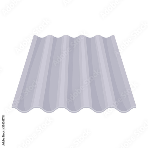 Slate vector icon.Cartoon vector icon isolated on white background slate.