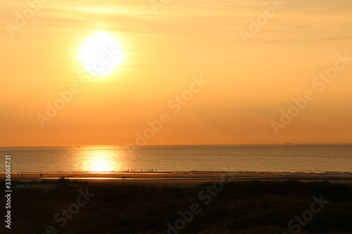 sunset on the beach of an island © VollGerne