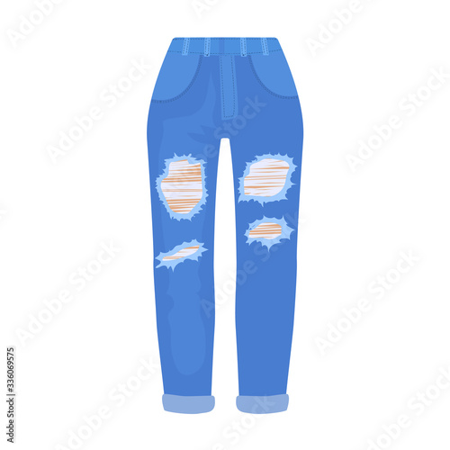 Pants vector icon.Cartoon vector icon isolated on white background pants.