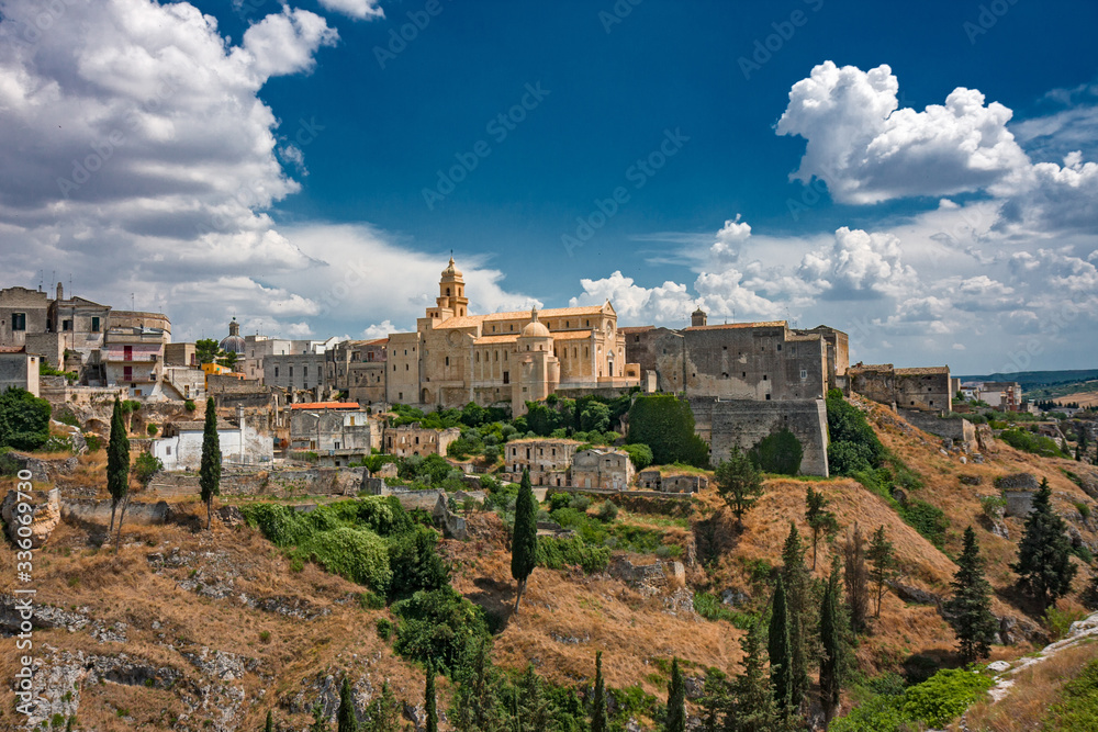 Panoramic view of the historic city of Gravina di Puglia.