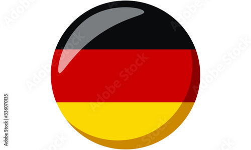 german round button icon flag