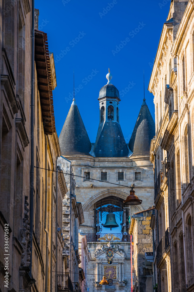 La Grosse Cloche, a famous bell tower in Bordeaux France