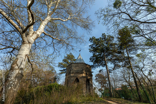 Mosque in the english garden of Tata, Hungary.
