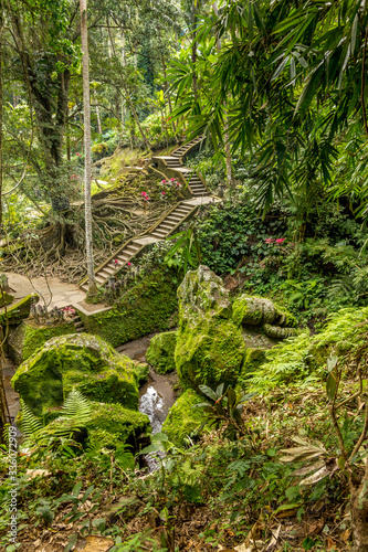 Garden in Pura Goa Gajah, Bali, Indonesia