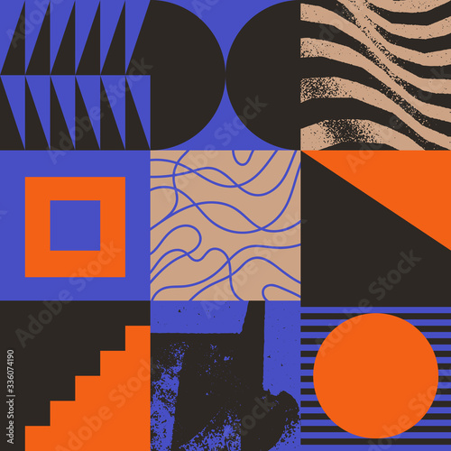 Deconstructed Abstract Vector Pattern Design