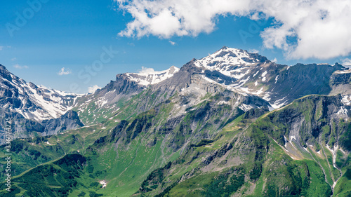 Switzerland, Panoramic view on Schilthorn6 and green Alps around
