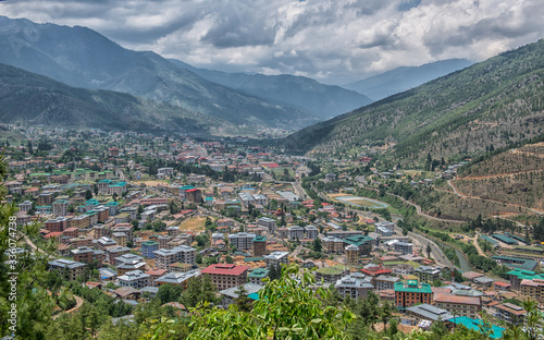 City in Valley Cloudy Sky  © Munesh