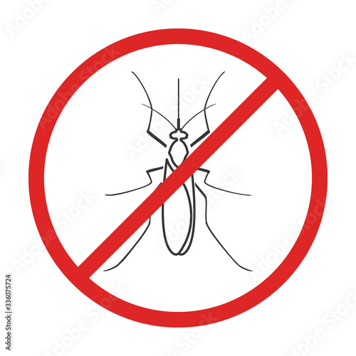 Mosquito vector icon.Outline vector icon isolated on white background mosquito.