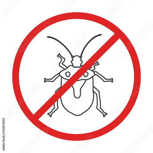 Bug stink vector icon.Outline vector icon isolated on white background bug stink.