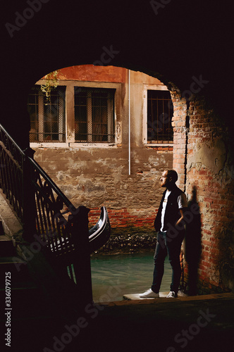 A guy on the Venice street