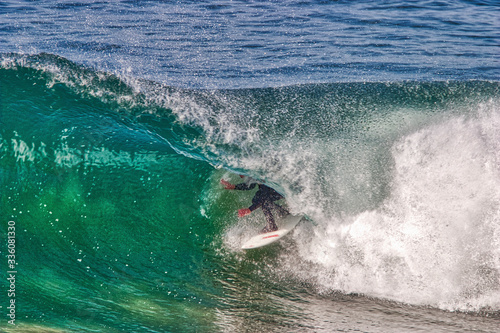 Surfing at supertubes southern California photo