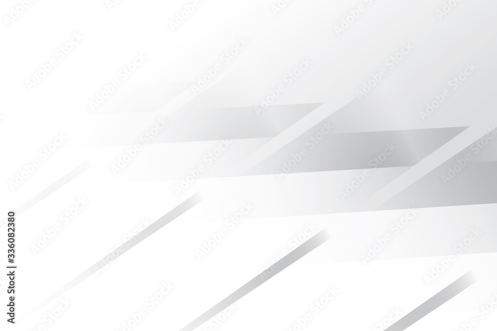 Fototapeta premium Abstract geometric white and gray color background. Vector, illustration.