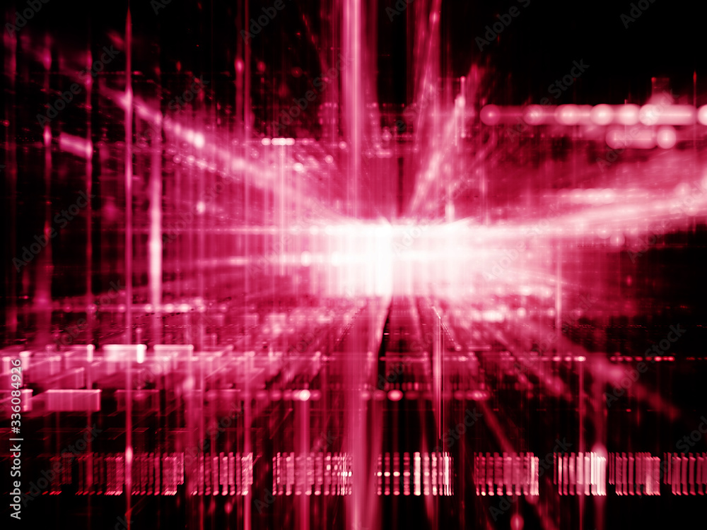 Abstract red on black background element. Fractal graphics 3d illustration. Science or technology concept. Abstract red on black background element. Fractal graphics 3d illustration. Science or technology concept.