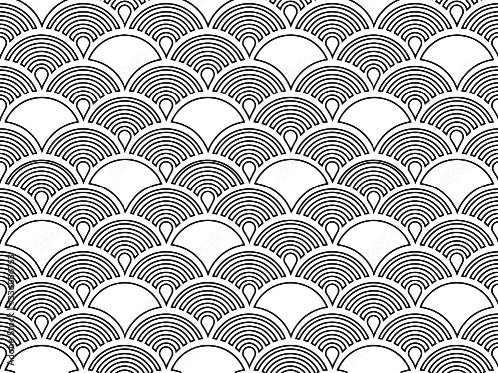Seamless pattern of traditional Japanese Seamless pattern of traditional Japanese