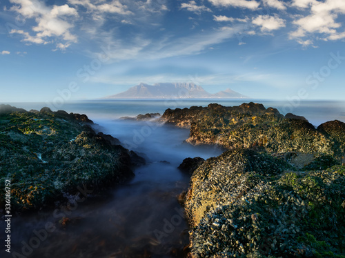 Table Mountain coast in Cape Town South Africa