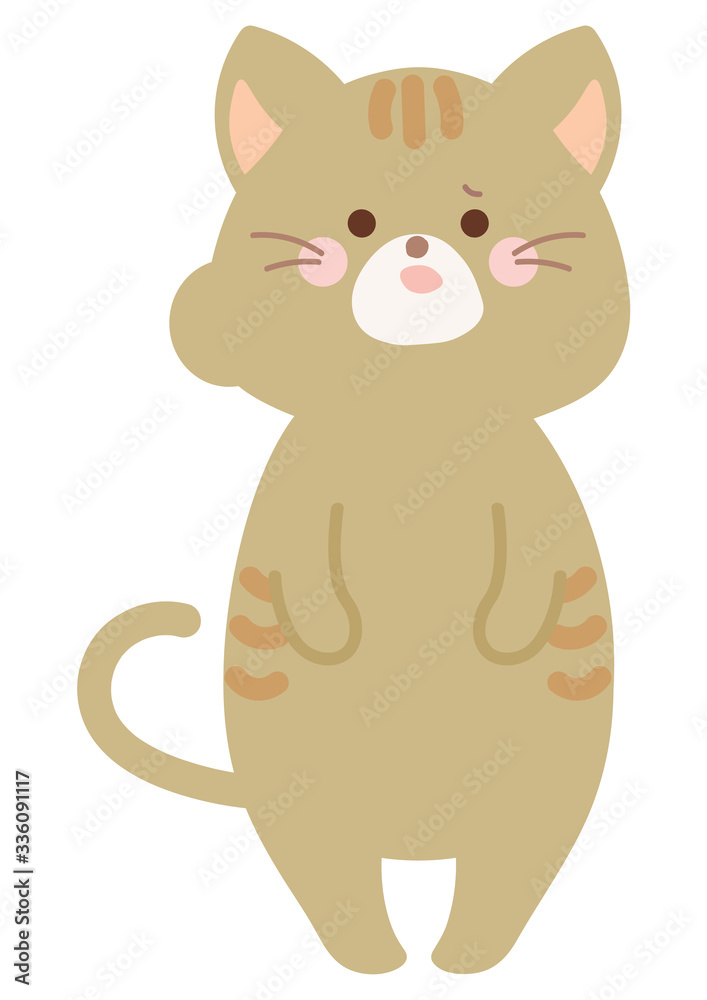 虫歯になったネコのイラスト 虫歯になったネコのイラスト