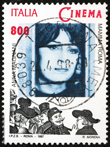 Postage stamp Italy 1997 Anna Magnani in Mamma Roma photo