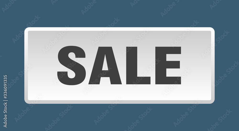 sale button. sale square white push button sale button. sale square white push button