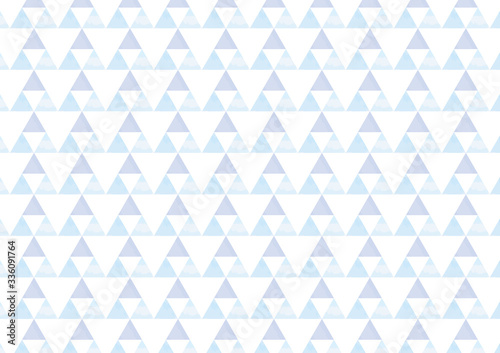 水彩 三角 北欧風 背景 ブルー