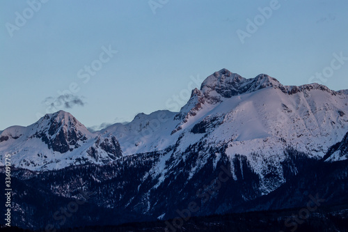 Triglav peak on early morning